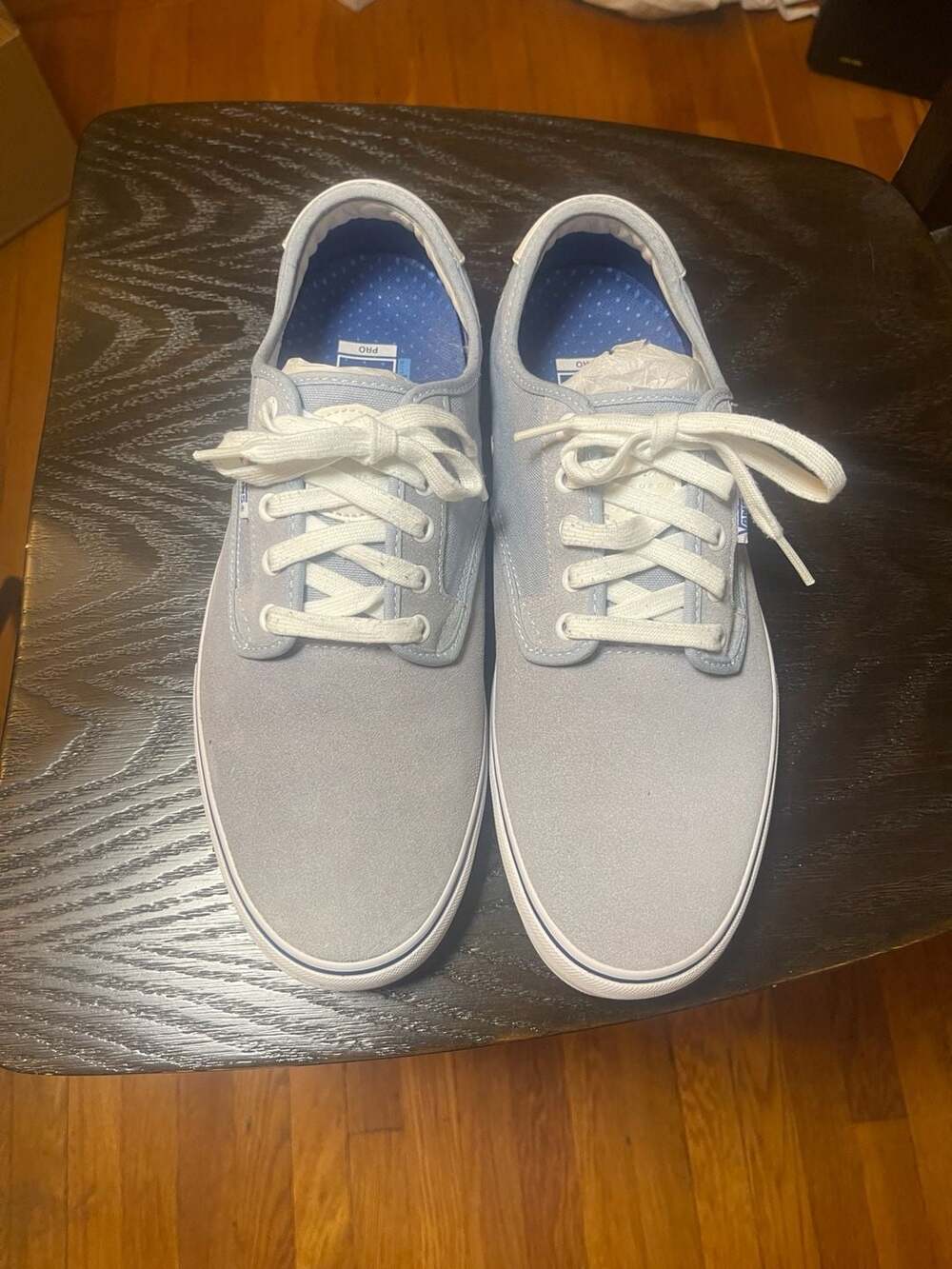 Vans Chima Ferguson Pro Shoes Blue White Canvas Suede